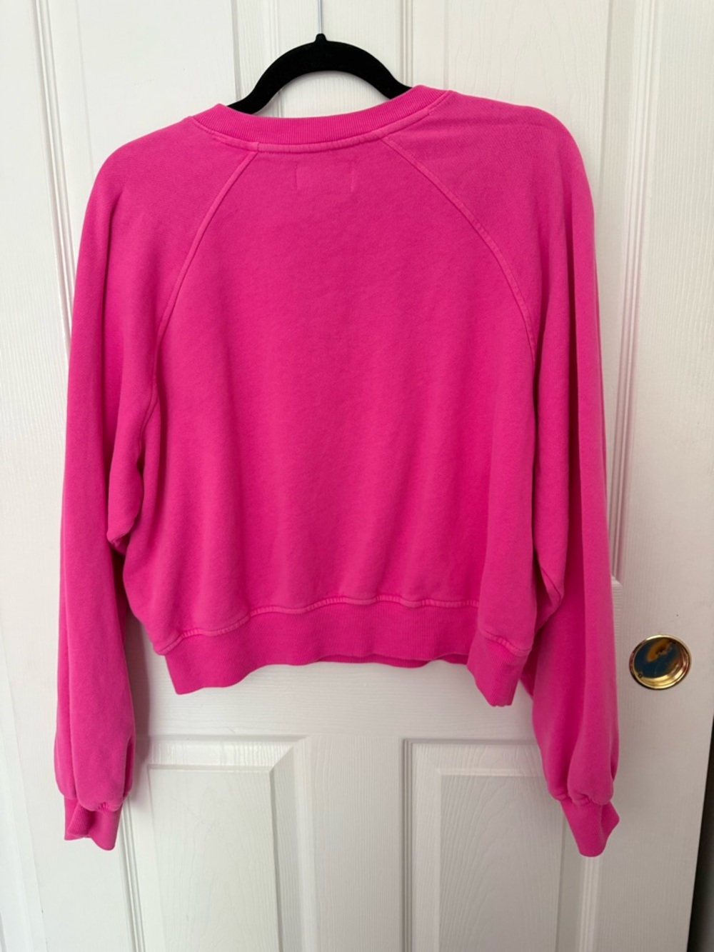Old Navy Hot Pink Henley Sweatshirt - Picture 4 of 5